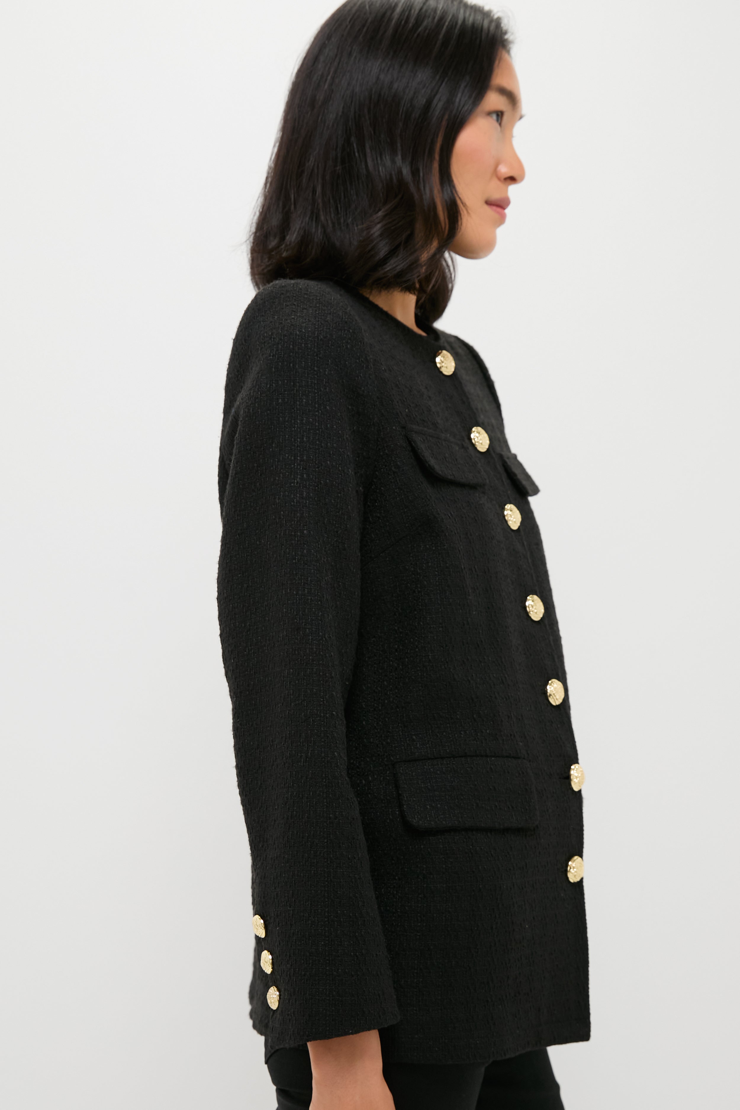 Black Tweed Jennings Jacket