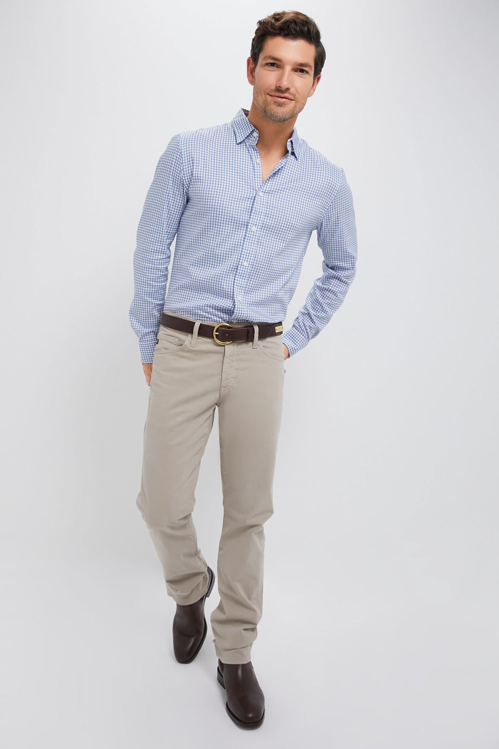 Light Blue Gingham Movement Shirt