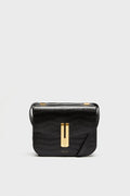 Black Croc Effect Vancouver Bag
