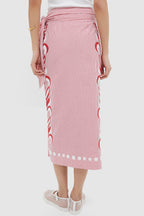 Red Stripe Loren Skirt