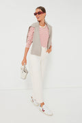 Red Striped Vesty Long Sleeve Crewneck