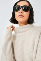 Marble Funnel Neck Sweater