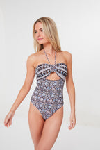 Lilac Amaki Border One Piece