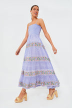 Campania Peri Smocked Back Maxi Dress