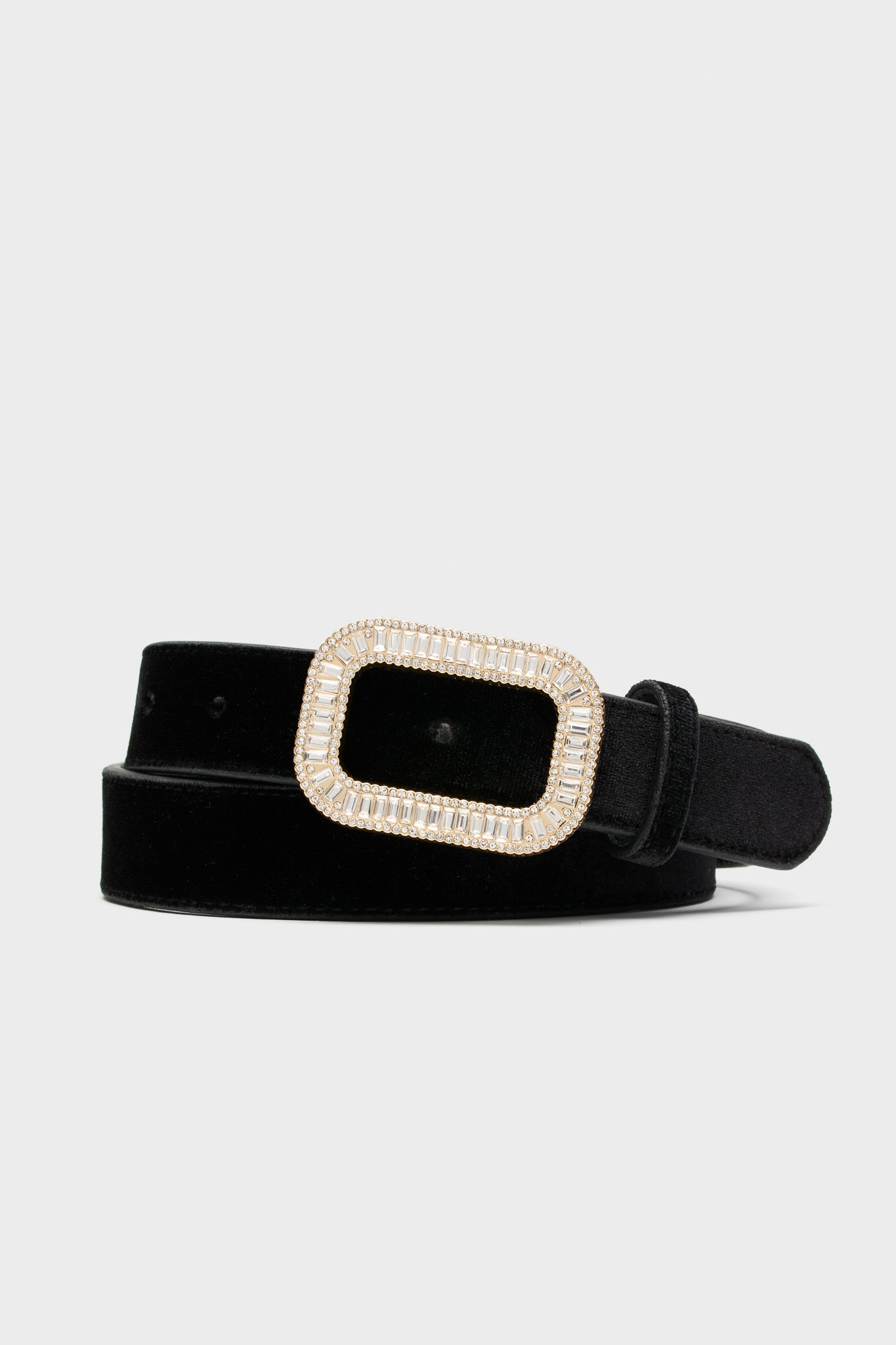 Black Velvet Waist Belt
