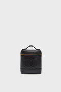 CHANEL Black Caviar Tall Vanity Bag