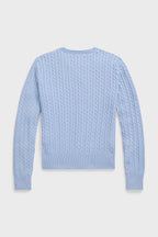 Girls Cable-Knit Cotton Cardigan