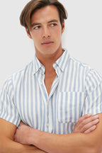 Light Blue Stripe Costa Shirt