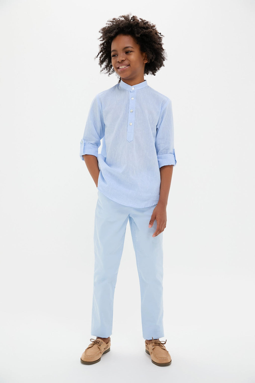 Light Blue Elio Chino Pants
