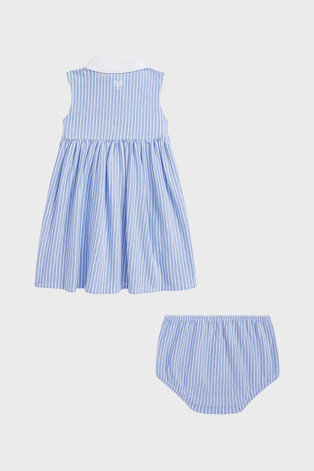 Tennis-Embroidered Mesh Dress & Bloomer