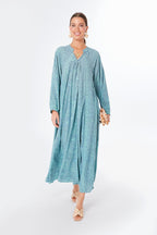 Shangri-La Periwinkle Fiore Maxi Dress