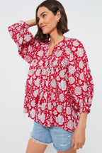Red Zinnia Charlie Top