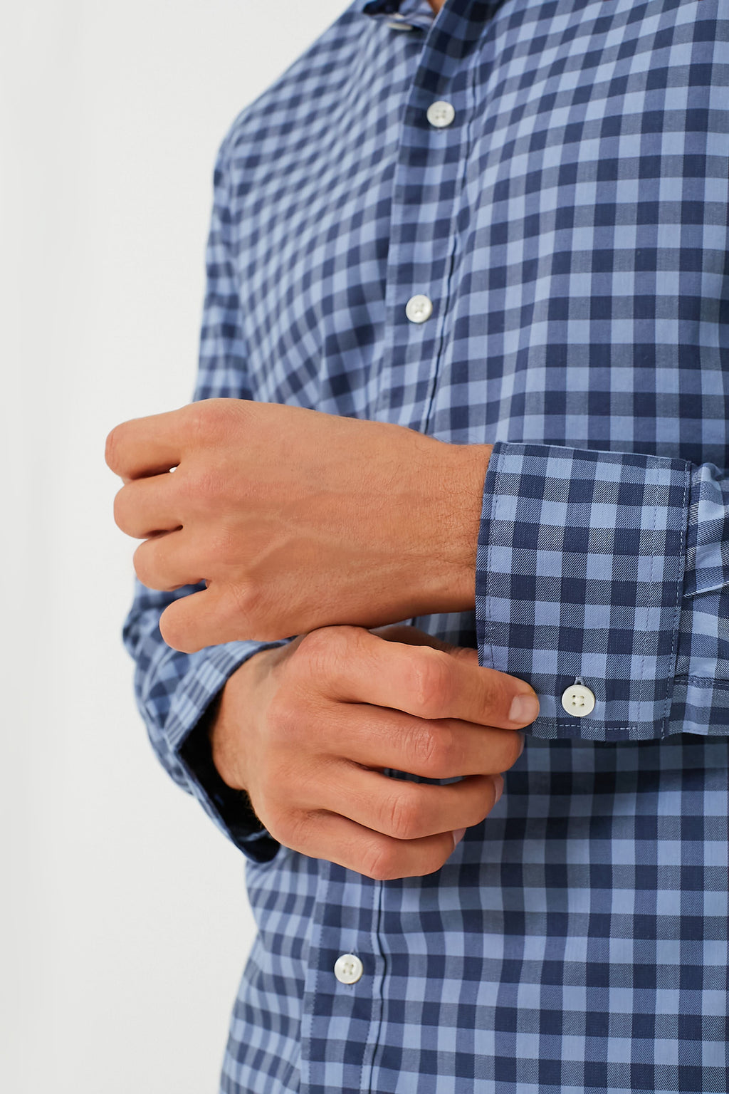 Navy Skies Check Movement Shirt