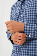 Navy Skies Check Movement Shirt