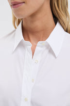 White Poplin Boyfriend Shirt
