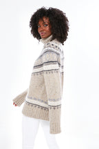 Oatmeal Combo Apres Ski Fairisle Turtleneck