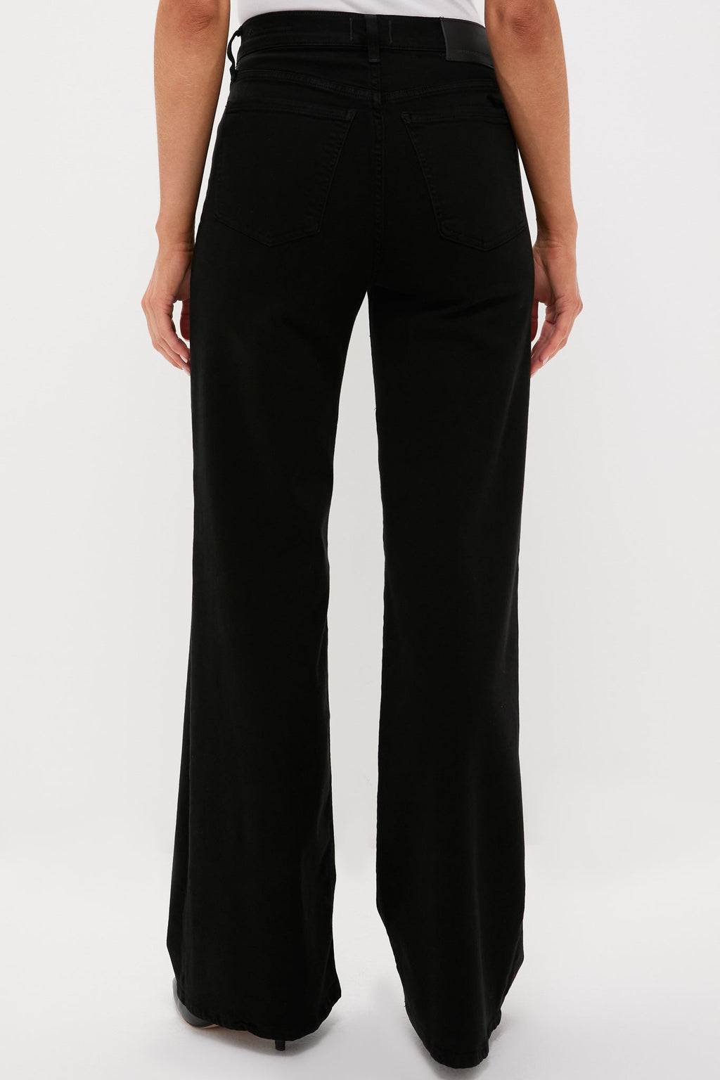 Plush Black Lyra Long Wide Leg